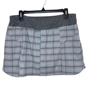 Mondetta Gray Plaid Skort